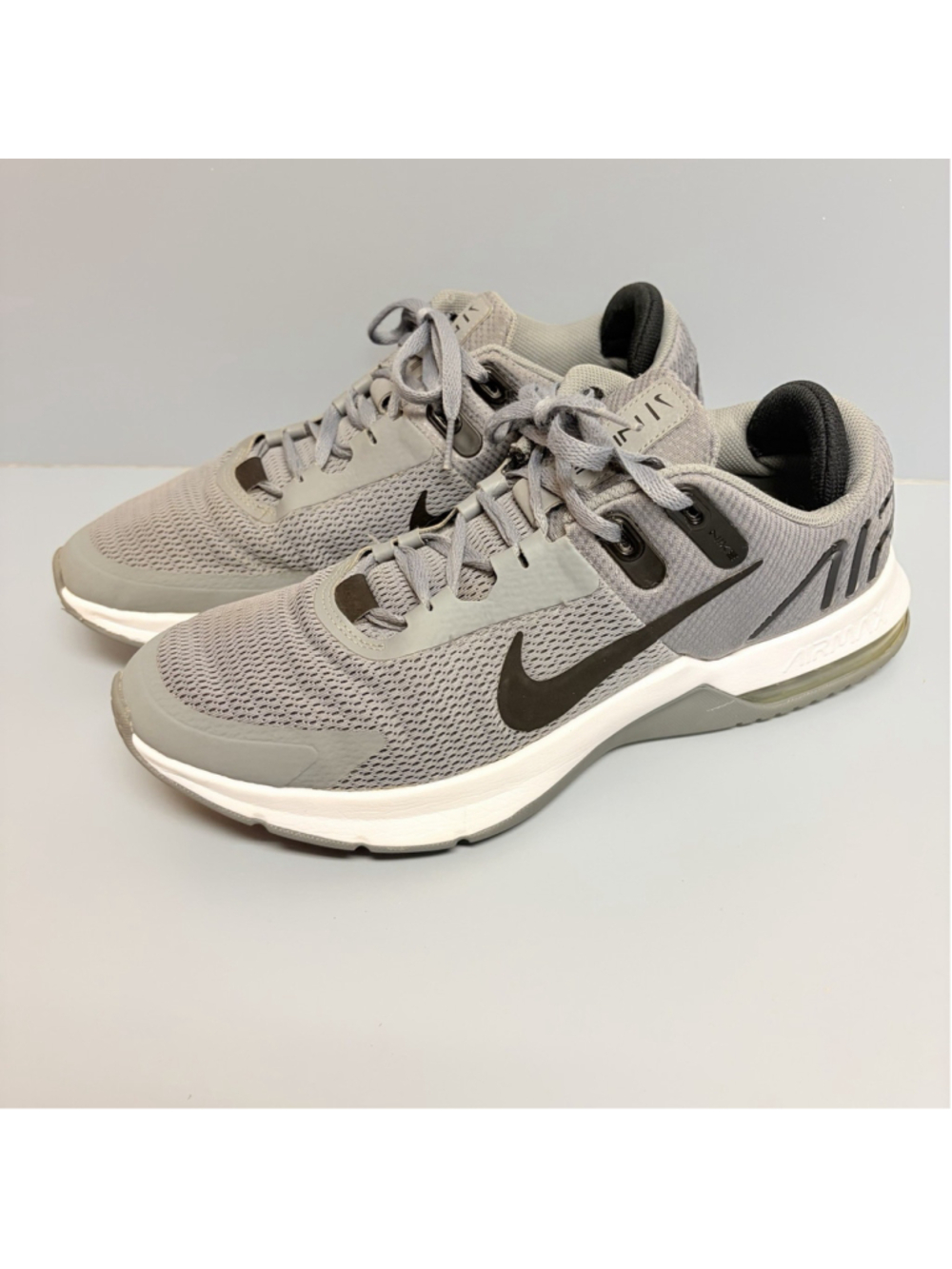 Nike Air Max Alpha Trainer Men's Size 10 Gray & Black Shoes 4 CW3396-001 NEW